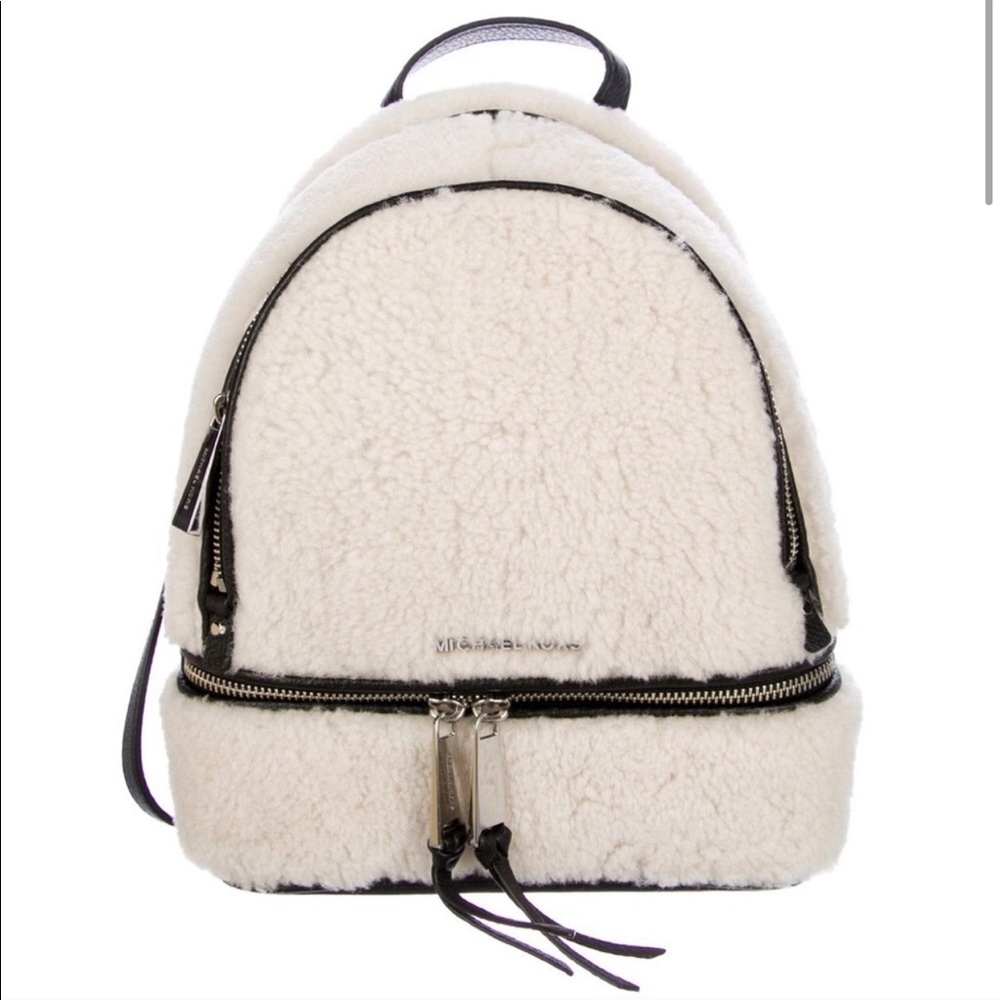 MICHAEL KORS RHEA SHEARLING BACKPACK - Picture 2 of 5